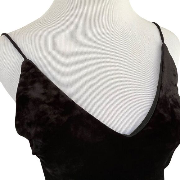 Kendall & Kylie Black Velvet Mini Dress XS - Picture 3 of 4